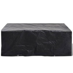 Housses de salon de jardin 2 pcs 8 œillets 200x160x70 cm 