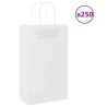 Sacs en papier 250 pcs avec poignées blanc 54x15x49 cm 