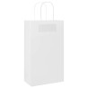 Sacs en papier 250 pcs avec poignées blanc 54x15x49 cm 