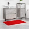 Tapis de bain rectangulaire rouge 60x90 cm en polypropylène antidérapant 