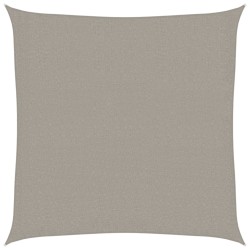 Voile d'ombrage 160 g/m² carré gris clair 2x2 m PEHD 