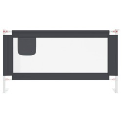 Barrière de sécurité de lit d'enfant Gris foncé 160x25 cm Tissu 