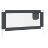 Barrière de sécurité de lit d'enfant Gris foncé 160x25 cm Tissu 