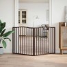 Barrière pour chien pliable 2 panneaux 160 cm bois de peuplier 