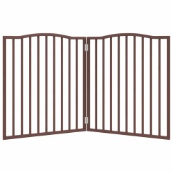 Barrière pour chien pliable 2 panneaux 160 cm bois de peuplier 