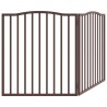 Barrière pour chien pliable 2 panneaux 160 cm bois de peuplier 