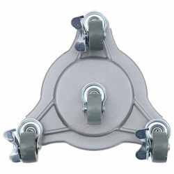 Roulettes pour meubles 4 pièces avec élévateur 19 x 17,5 x 6 cm Acier 1 000 kg 