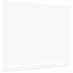Tissu de remplacement pour auvent pour cadre de 4x3 m blanc 