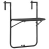 Table de balcon Marron 60x64x83,5 cm Plastique Aspect de rotin 