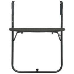 Table de balcon Marron 60x64x83,5 cm Plastique Aspect de rotin 