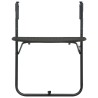 Table de balcon Marron 60x64x83,5 cm Plastique Aspect de rotin 