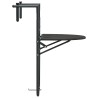 Table de balcon Marron 60x64x83,5 cm Plastique Aspect de rotin 