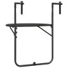 Table de balcon Marron 60x64x83,5 cm Plastique Aspect de rotin 