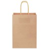 Sacs en papier 250 pcs avec poignées marron 15x8x21 cm 