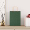Sacs en papier 50 pcs avec poignées vert 21x11x28 cm 