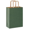 Sacs en papier 50 pcs avec poignées vert 21x11x28 cm 
