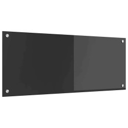 dosseret de cuisine gris foncé 100x40x0,6 cm en verre trempé 