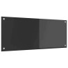dosseret de cuisine gris foncé 100x40x0,6 cm en verre trempé 