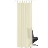Rideau fin Crème 140x245 cm 2 pcs 