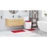Set de 3 Tapis de Bain Rouge en Polypropylène Antidérapants 