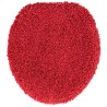 Set de 3 Tapis de Bain Rouge en Polypropylène Antidérapants 