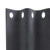 Rideaux Occultants avec Œillets 2 pcs Velours Gris Clair 