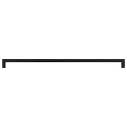 Poignées d'armoire 5 pcs noir 480 mm acier inoxydable 