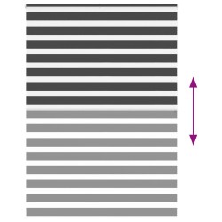 Store zèbre noir 160x200 cm largeur du tissu 155,9 cm polyester 