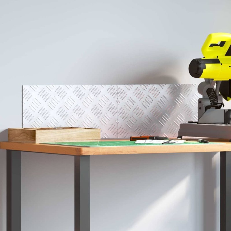 Plaques en alu à motif chevron - 2 Pack, Antidérapant, 40x20 cm 