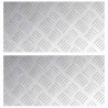 Plaques en alu à motif chevron - 2 Pack, Antidérapant, 40x20 cm 