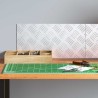 Plaques en alu à motif chevron - 2 Pack, Antidérapant, 40x20 cm 