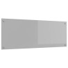 Brique de cuisine Grise claire 110x40x0,6 cm en Verre trempé 