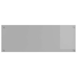 Brique de cuisine Grise claire 110x40x0,6 cm en Verre trempé 