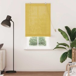 Stores et Occultants avec des rideaux Jaune 90 x 220 cm Bambou 