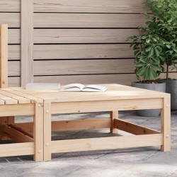 Repose-pied de jardin 70x70x30 cm bois de pin massif 
