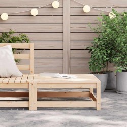 Repose-pied de jardin 70x70x30 cm bois de pin massif 