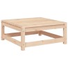 Repose-pied de jardin 70x70x30 cm bois de pin massif 