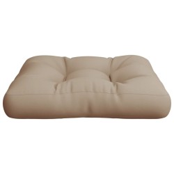 Coussin de palette taupe 50x50x12 cm tissu 