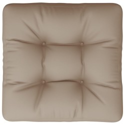 Coussin de palette taupe 50x50x12 cm tissu 