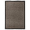 Tapis à tissage plat d'extérieur 120x170 cm Marron foncé 