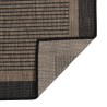 Tapis à tissage plat d'extérieur 120x170 cm Marron foncé 