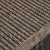 Tapis à tissage plat d'extérieur 120x170 cm Marron foncé 
