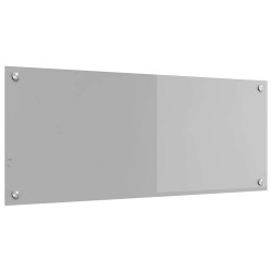 Éclairage de crédence de cuisine gris clair 100x40x0,6 cm en verre trempé 