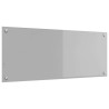 Éclairage de crédence de cuisine gris clair 100x40x0,6 cm en verre trempé 