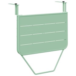 Table Suspendue d'extérieur - Vert menthe, 60 x 39 x 50 cm, Acier 