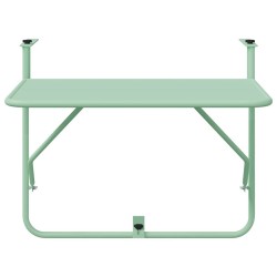 Table Suspendue d'extérieur - Vert menthe, 60 x 39 x 50 cm, Acier 