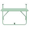 Table Suspendue d'extérieur - Vert menthe, 60 x 39 x 50 cm, Acier 