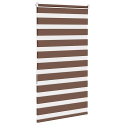 Store zèbre marron 85x150 cm largeur du tissu 80,9 cm polyester 