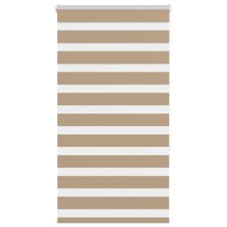 Store zèbre marron sable largeur du tissu 80,9 cm polyester 