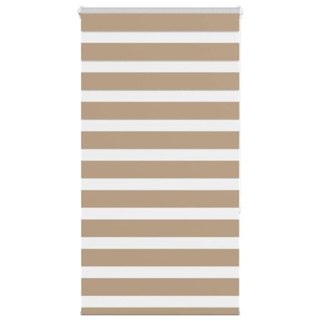 Store zèbre marron sable largeur du tissu 80,9 cm polyester 
